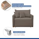 Ver imagem 4 de Poltrona Retrátil e Reclinável 110cm Júlia Veludo  