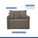 Ver imagem 6 de Poltrona Retrátil e Reclinável 110cm Júlia Veludo  