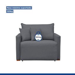 Poltrona Retrátil e Reclinável 110cm Júlia Veludo  - 7