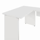 Ver imagem 6 de Mesa Escrivaninha 120cm em L Tampo 30mm Pés Painel F5 Office Cor:Branco