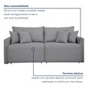 Ver imagem 5 de Sofá Cama Retrátil e Reclinável 200cm Júlia Linho Yescasa