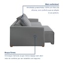 Ver imagem 6 de Sofá Cama Retrátil e Reclinável 200cm Júlia Linho