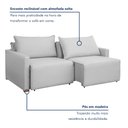 Ver imagem 4 de Sofá Cama Retrátil e Reclinável 200cm Júlia Linho Yescasa