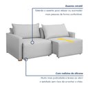 Ver imagem 5 de Sofá Cama Retrátil e Reclinável 200cm Júlia Linho Yescasa