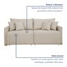 Sofá Cama Retrátil e Reclinável 200cm Júlia Linho  - 7