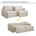 Ver imagem 3 de Sofá Cama Retrátil e Reclinável 200cm Júlia Linho Yescasa