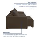 Ver imagem 6 de Sofá Cama Retrátil e Reclinável 220cm Júlia Veludo 