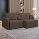 Ver imagem 1 de Sofá Cama Retrátil e Reclinável 220cm Júlia Veludo 