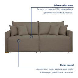 Sofá Cama Retrátil e Reclinável 220cm Júlia Veludo   - 8