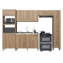Ver imagem 2 de Cozinha Completa Dinamarca 12 Portas 2 Gavetas 6123.150 Castani - Indékes