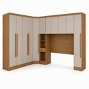 Ver imagem 4 de Guarda Roupa Modulado Safiraplus 11 Portas de Bater 7 Gavetas MDF Cumaru-Fendi