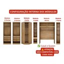 Ver imagem 6 de Guarda Roupa Modulado Safiraplus 11 Portas de Bater 7 Gavetas MDF Cumaru-Fendi