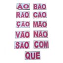 Ver imagem 5 de Alfabeto Silábico Educativos Pedagógicos Brinquedos Madeira Alfabetização Divertidos Criativos Educ