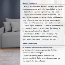 Sofá Cama Retrátil e Reclinável 220cm Júlia Linho  - 13