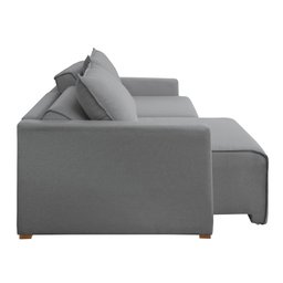 Sofá Cama Retrátil e Reclinável 220cm Júlia Linho  - 12