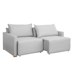 Sofá Cama Retrátil e Reclinável 220cm Júlia Linho  - 14