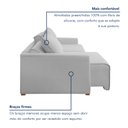 Ver imagem 6 de Sofá Cama Retrátil e Reclinável 220cm Júlia Linho 