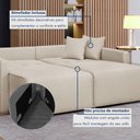 Ver mais imagens de Sofá Cama Retrátil e Reclinável 220cm Júlia Linho
