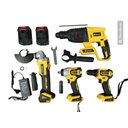 Ver imagem 1 de Kit Ferramentas Martelete + Parafusadeira + Lixadeira +