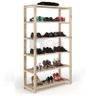 Arara De Madeira Design Estante C/ 6 Prateleiras Organizador AJB STORE MULTIUSO - 5