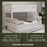 Beliche Casal/solteiro + Cama Auxiliar de Casal com Gavetas - 4