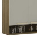 Ver imagem 6 de Armário Cozinha 120cm 3 Portas com Nicho Nádia Mocca/avelã L01 - Mpozenato