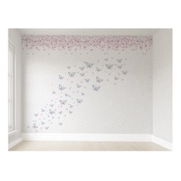 Papel de parede borboleta infantil para quarto de bebê M² PP85 - 1