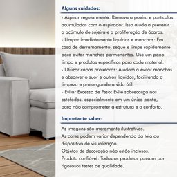 Sofá Retrátil 200cm Barcelona Linho  - 12