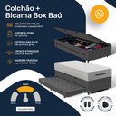 Ver imagem 5 de Cama Box Baú com Colchão de Molas Ensacadas Ortobom One Face Plenno Superpocket + Auxiliar de