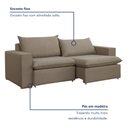 Ver imagem 2 de Sofá Retrátil 220cm Barcelona 