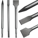 Ver imagem 1 de Kit Jogo Talhadeiras e Ponteira para Martelete Encaixe Sds Plus | Fertak