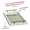 Ver imagem 6 de Bandeja Decorativa Cantinho Café com Espelho Aparador Casa:dourado Fosco