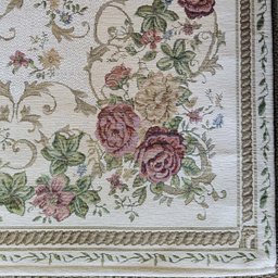 Tapete Antiderrapante Floral Jasmin 02 Bege 0,60x0,90m - 3