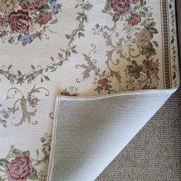 Tapete Antiderrapante Floral Jasmin 02 Bege 0,60x0,90m - 5