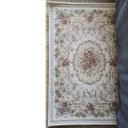 Ver imagem 2 de Tapete Antiderrapante Floral Jasmin 02 Bege 0,60x0,90m