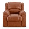 Poltrona do Papai Reclinável Sala de Cinema Madrid Power Elétrica Massagem USB PU Caramelo Brilho G2 - 2
