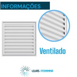 Porta Alçapão Ventilado Branco de Aço Lage Portinhola 60x60 - 4