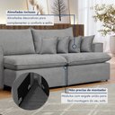 Ver imagem 7 de Sofá Retrátil 240cm Barcelona 