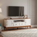 Ver imagem 1 de Rack para TV até 75 Polegadas 195cm 2 Portas 2 Gavetas Prateleira Interna Pés Luis Xv Hanover