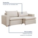 Ver imagem 2 de Sofá Retrátil 240cm Barcelona YesCasa