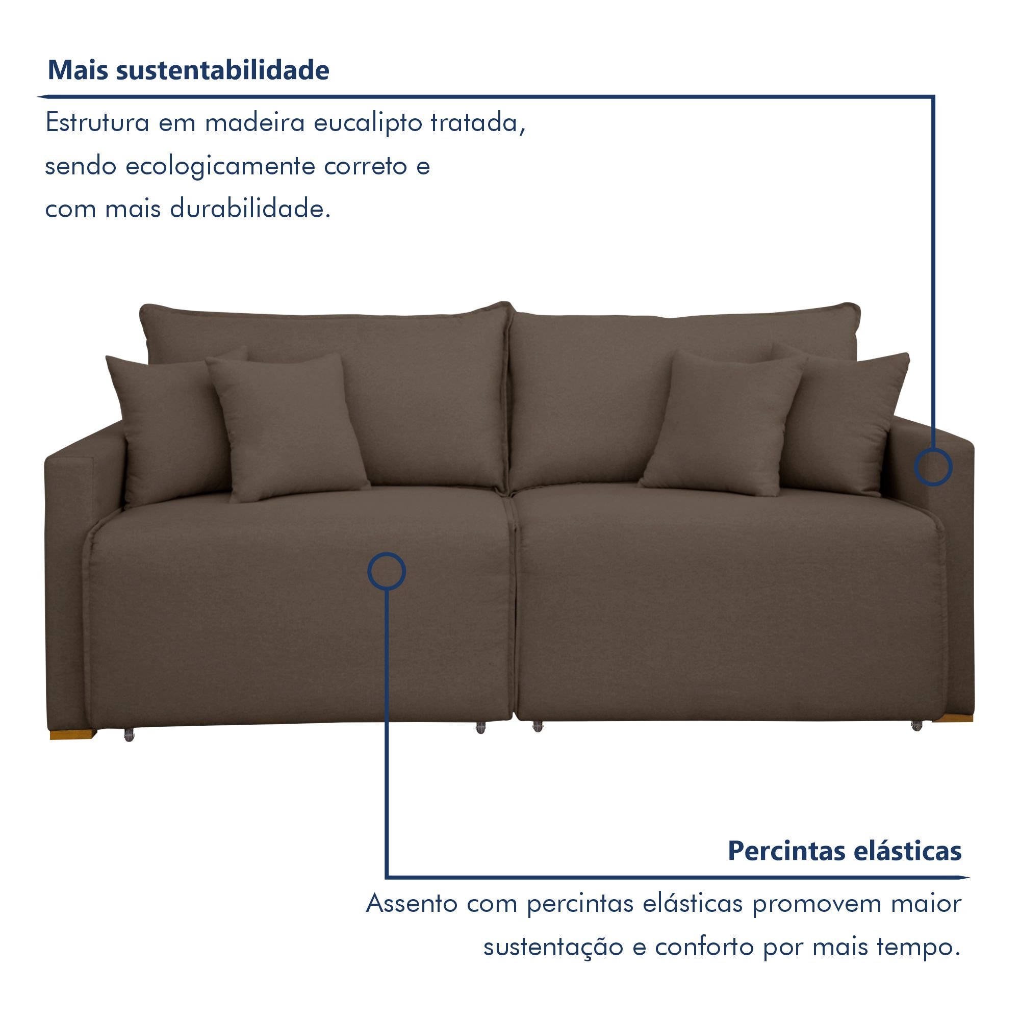 Sofá Cama Retrátil e Reclinável 200cm Júlia Veludo  - 6