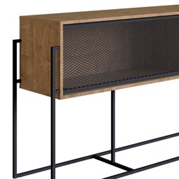 Aparador Buffet Bar York Estilo Industrial 188cm 02 Portas 27901 Artesano - Vermont/preto - 5