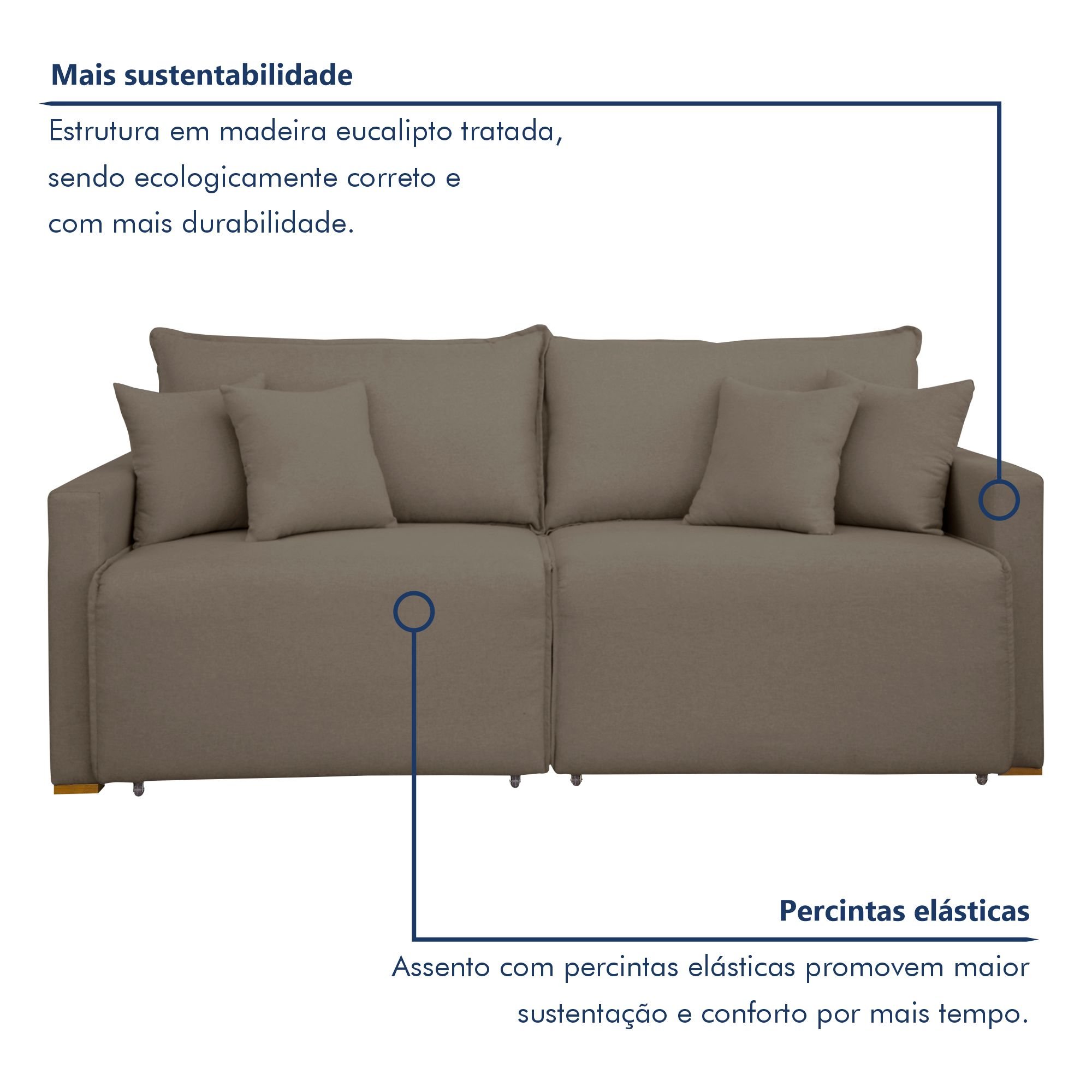 Sofá Cama Retrátil e Reclinável 200cm Júlia Veludo   - 6