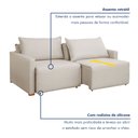 Ver imagem 4 de Sofá Cama Retrátil e Reclinável 200cm Júlia Veludo