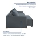 Ver imagem 6 de Sofá Cama Retrátil e Reclinável 200cm Júlia Veludo