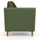 Ver imagem 3 de Poltrona Decorativa Aviv para Sala Escritório Recepção Luxo Linho Premium Easy Clean Corino Premium