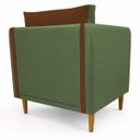 Ver imagem 4 de Poltrona Decorativa Aviv para Sala Escritório Recepção Luxo Linho Premium Easy Clean Corino Premium