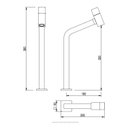 Ver imagem 2 de Torneira Lavatório Mesa 1198 Arezzo Smart Preto Fosco Japi