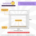 Ver imagem 3 de Cama Montessoriana Infantil Bambolê para Colchão 150x70cm Multimóveis Ex4010 Branco