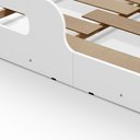 Ver imagem 4 de Cama Montessoriana Infantil Casal Princesa Menina Moderna 100% MDF - Branco